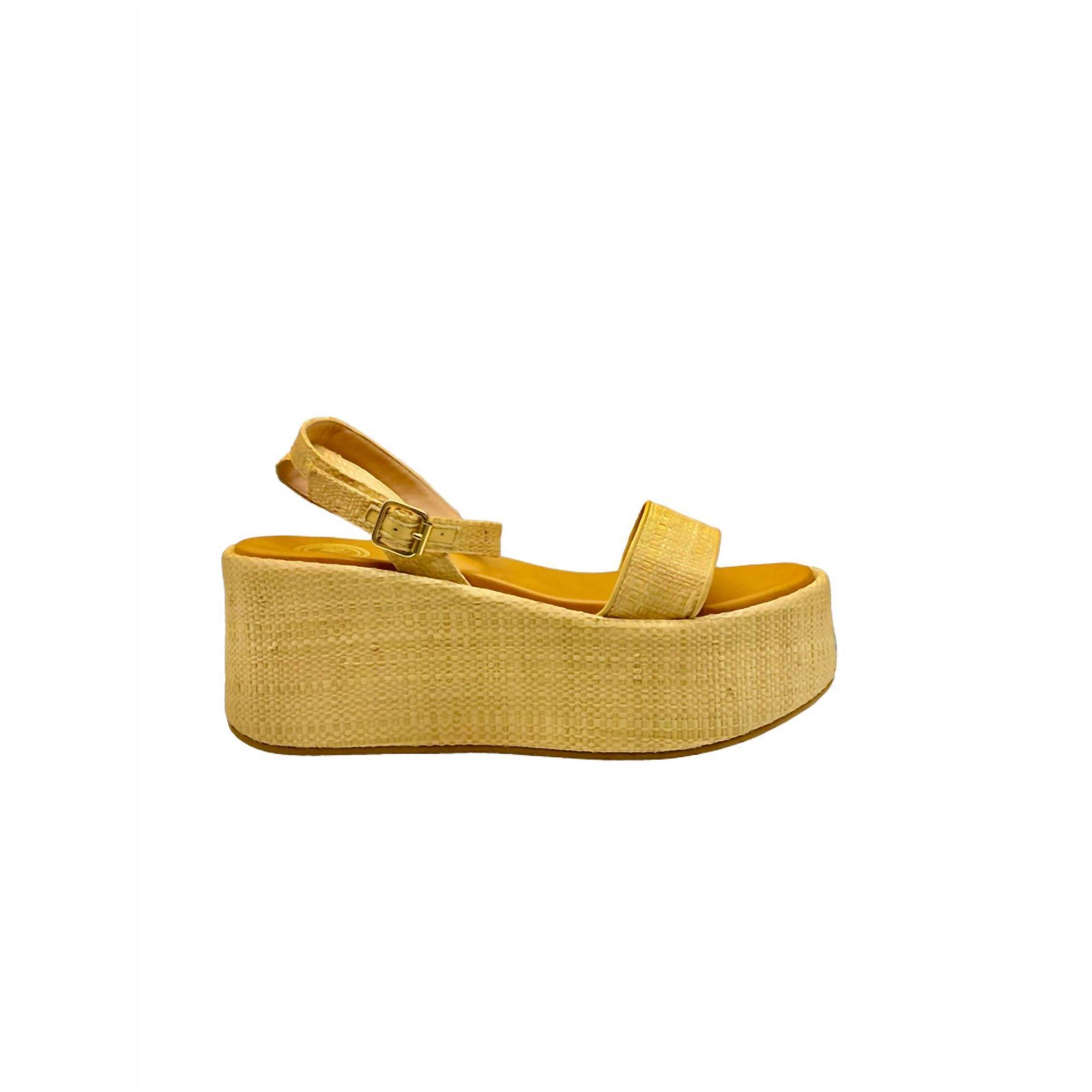 New Camilla Benedetti Designs Amalfi Wedge In Raffia Natural